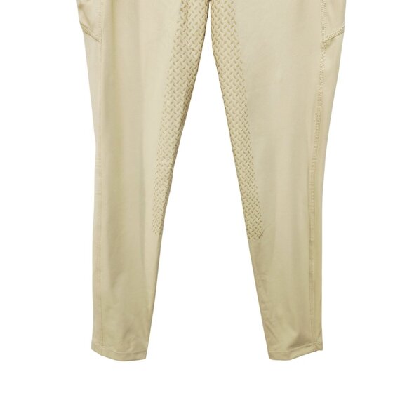 Santiny Womens Beige Riding Pants leggings Size S With Pockets & Stretch - Picture 5 of 12